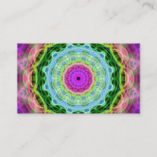 Psychedelic Wormhole kaleidoscope Business Card