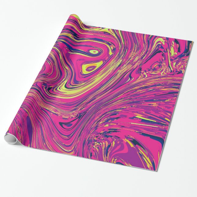 Psychedelic Wrapping Paper (Unrolled)