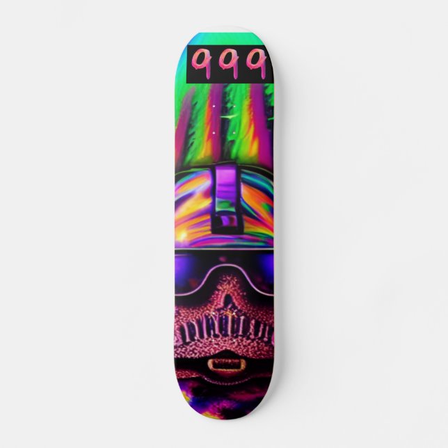 psychedelic zombie 999 skateboard (Front)
