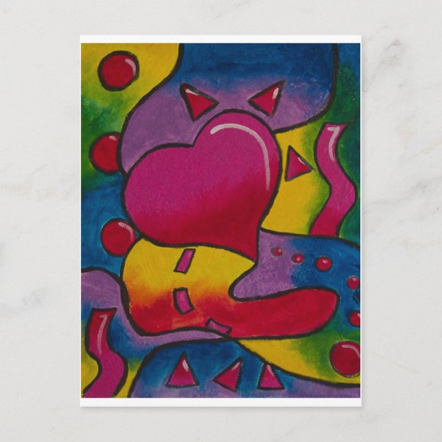 psychedelicHeart Postcard (Front)