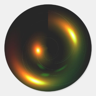 psychedelique classic round sticker