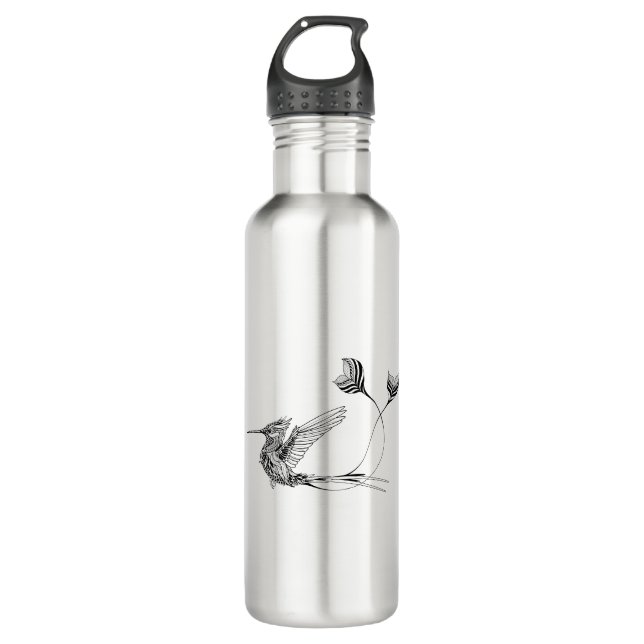 Psychedlic Bird Tattoo 710 Ml Water Bottle (Front)