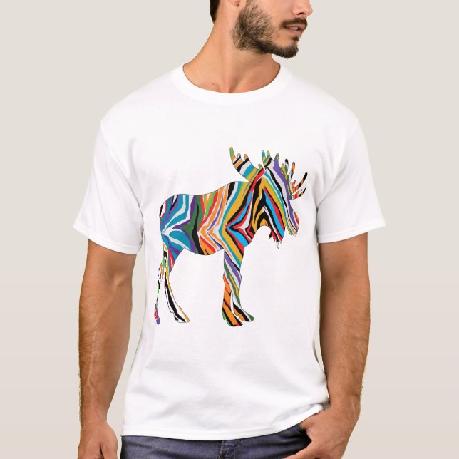Psychedlic-Moose T-Shirt (Front)