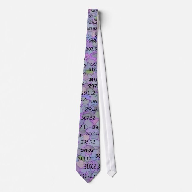 Psychiatric FDM Codes (Diagnosis) Men's Tie (Front)