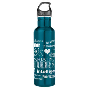 Psychiatric Nurse-Attributes/White-personalise 710 Ml Water Bottle