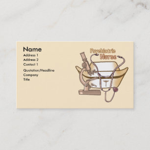 Psychiatric Nurse Collage  Business Card