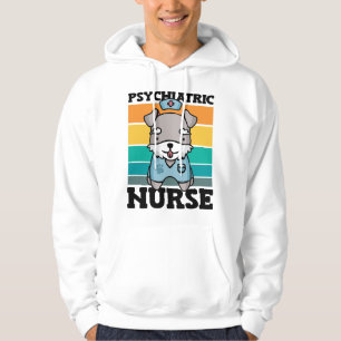 Psychiatric Nurse Dog Lover National Nurses Day Hoodie