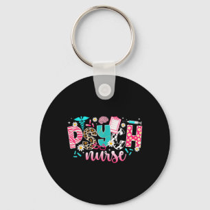 Psychiatric Nurse Leopard Psych Nurse Psychiatric Key Ring