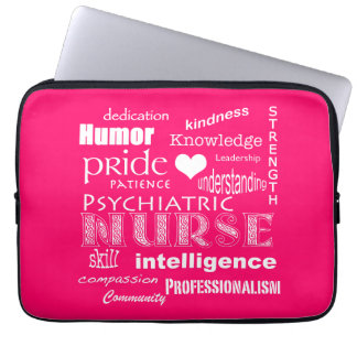 Psychiatric Nurse Pride/Attributes-Pink Candy Laptop Sleeve