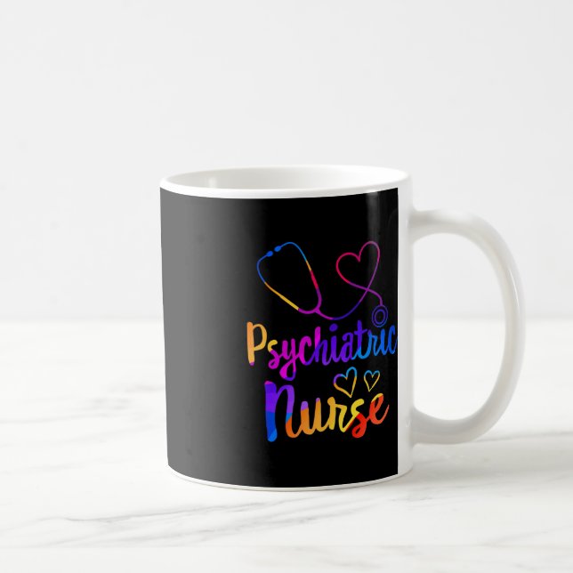 Psychiatric Nurse Week RN Mental Health Nursing Sc Coffee Mug (Right)