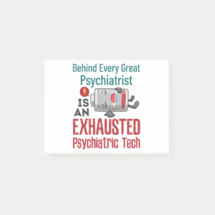 Psychiatric Tech Mental Health Technician Funny Post-it Notes