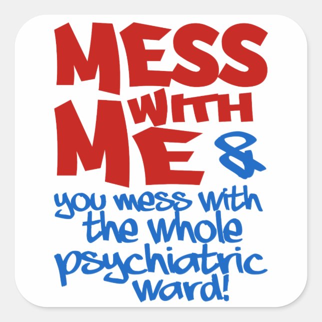 PSYCHIATRIC WARD stickers (Front)