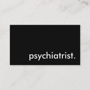 psychiatrist. business card