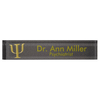 psychiatrist desk nameplate