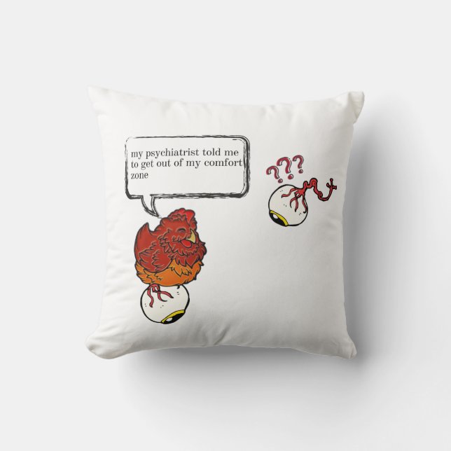 Psychiatrist humour cushion (Front)