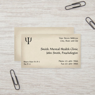 Psychiatrist Mental Health Business Card