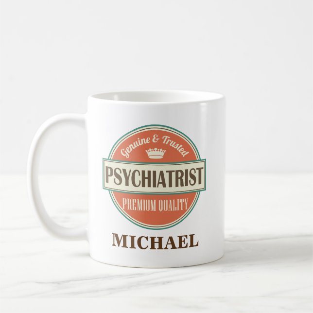 Psychiatrist Personalised Office Mug Gift (Left)
