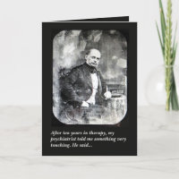 Psychiatrist psychiatry humourous greeting card