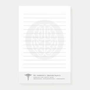 Psychiatrist Psychologist Customizable Lined Post-it Notes
