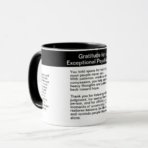 Psychiatrist Thank You Message Mug
