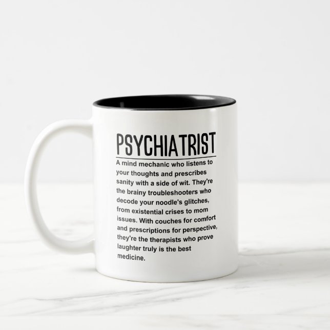 Psychiatrist  Two-Tone coffee mug (Left)
