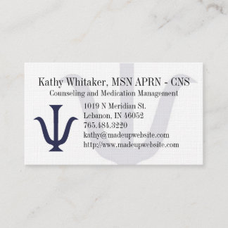 Psychiatry Business Card