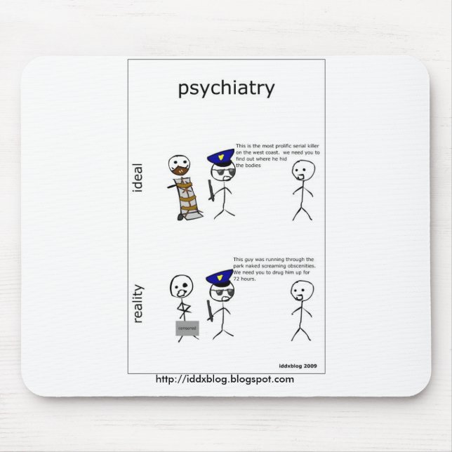 Psychiatry Comic Mousepad (Front)