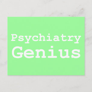 Psychiatry Genius Gifts Postcard