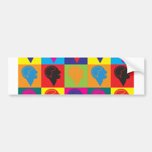 Psychiatry Pop Art Bumper Sticker