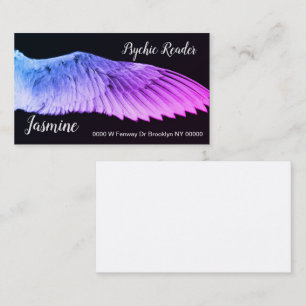 Psychic Angels Wing Wings Feathers Business Cards