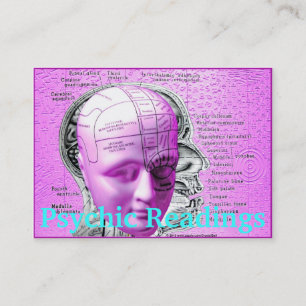 Psychic Business Card w/ Phrenology Head