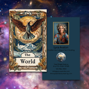 Psychic Counseling & Tarot Reading Business Card