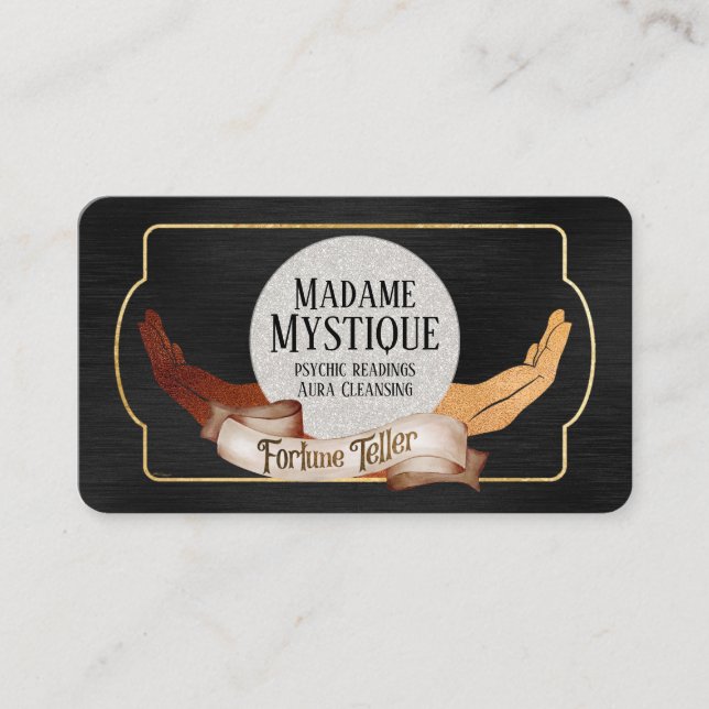 Psychic Crystal Ball Fortune Teller Business Card (Front)