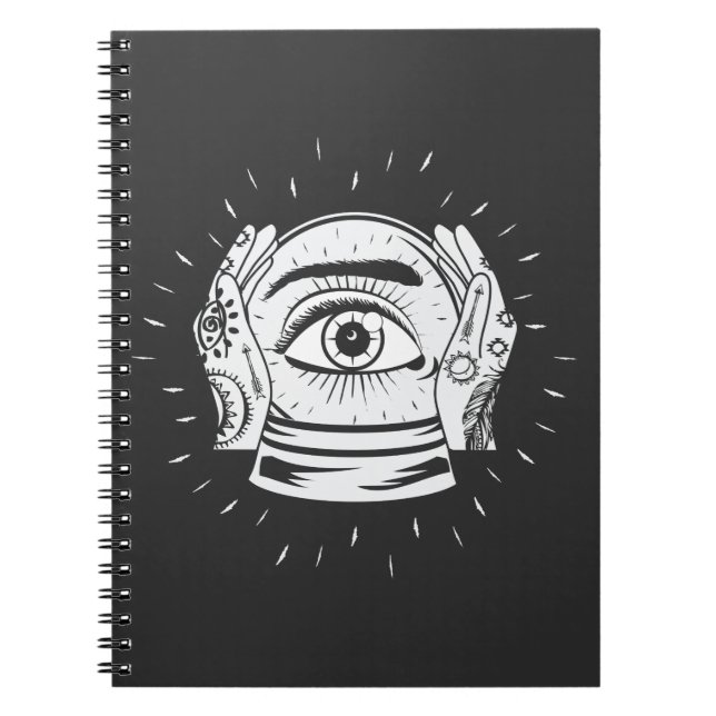 Psychic Crystal Ball Fortune Tellers Notebook (Front)