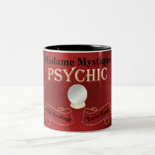 Psychic Crystal Ball Gold and Red Two-Tone Coffee Mug