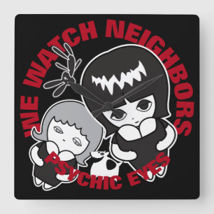 Psychic Eyes Premium Live Square Wall Clock