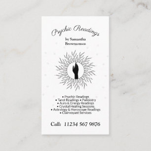 Psychic Medium Astrologist Massage Energy Healing Business Card