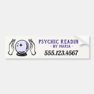 Psychic Medium Crystal Ball  Bumper Sticker