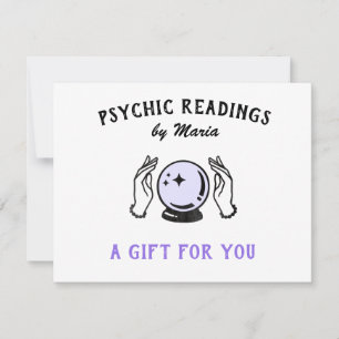 Psychic Medium Reading Gift Certificate Holiday C Card