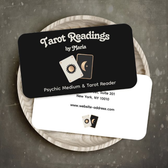 Psychic Medium Tarot Card Reader Business Card (Creator Uploaded)