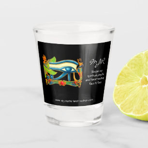 Psychic Reader with Mystic Eye of Horus logo Shot Glass