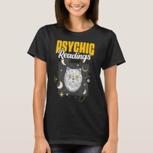 Psychic Readings Cat Fortune Teller Spiritual Read T-Shirt