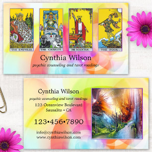 Psychic Tarot Reader Photo Business Card