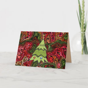 Psycho Christmas Tree Card