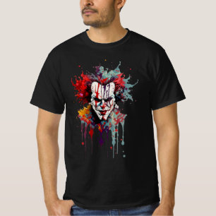 Psycho Clown Splash Art T-Shirt – Bold