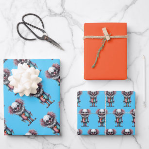 Psycho Clown Wrapping Paper
