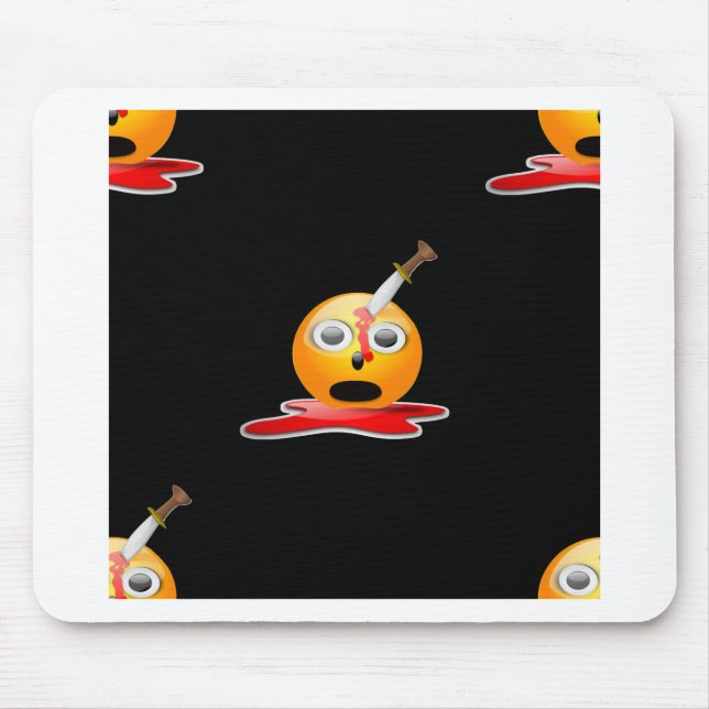 psycho emoji mouse pad (Front)
