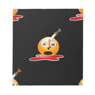 psycho emoji notepad