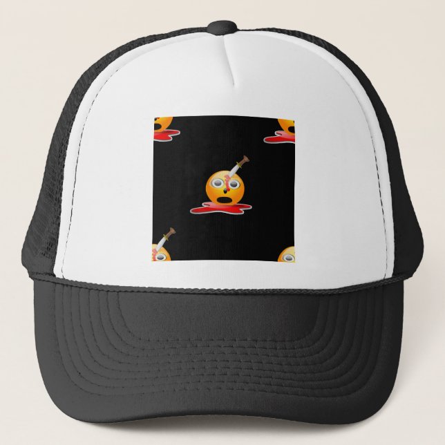 psycho emoji trucker hat (Front)