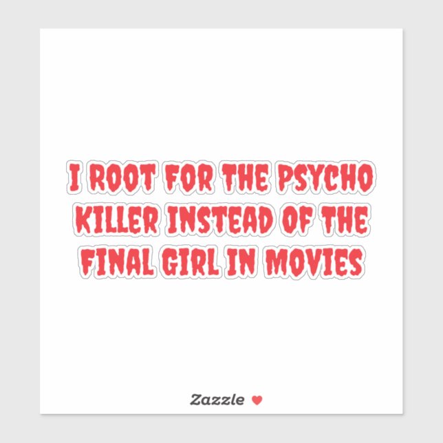 Psycho Killer Vs. Final Girl (Sheet)